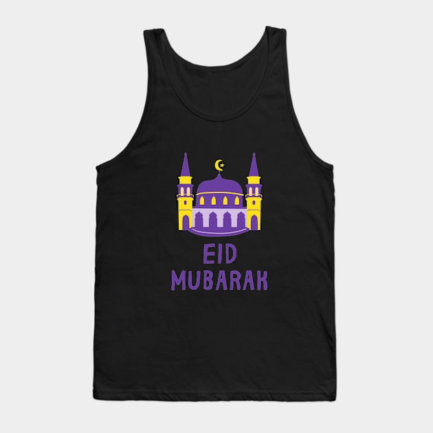 Eid Mubarak Ramadan Islam Religion Muslim Islamic Hijab Haj Eid Fitr June Cute Funny Sarcastic Introvert Happy Inspirational Motivational Tank Top by EpsilonEridani